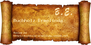Buchholz Ermelinda névjegykártya